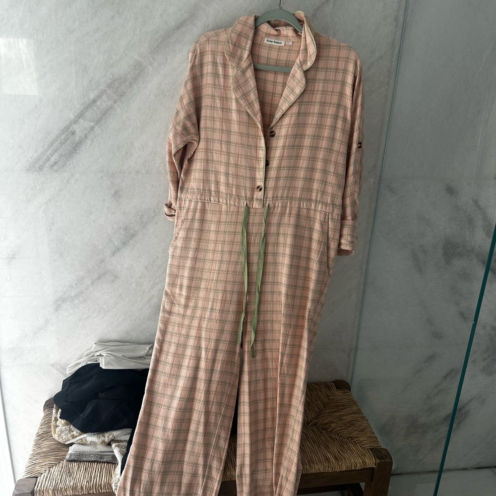 Roller Rabbit Pink and Green Plaid Shirt